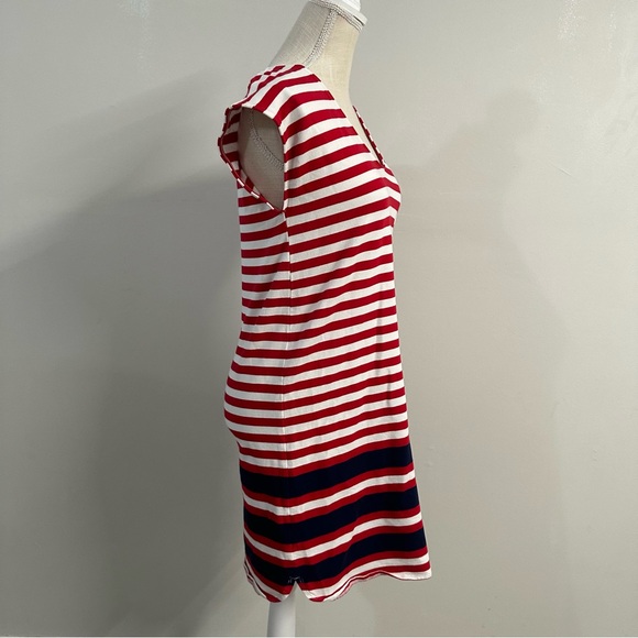 VINEYARD VINES PERFORMANCE WOMEN'S DRESS XS NAVY WHITE RED STRIPES SLEEVELESS - Picture 4 of 7